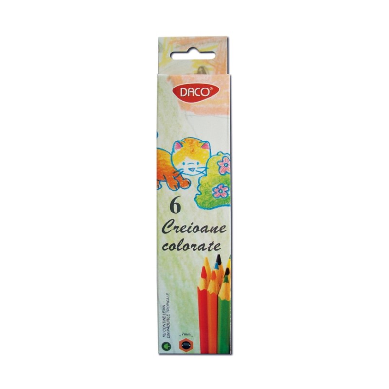 Creioane color 6 culori Daco