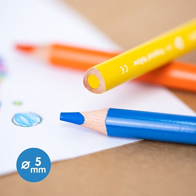 Creioane colorate Maxi Milan 12 culori 2A