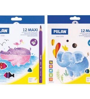 Creioane colorate Maxi Milan 12 culori