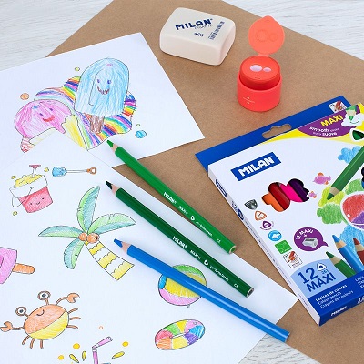 Creioane colorate Maxi Milan 12 culori 4