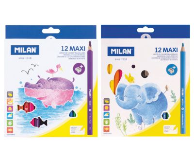 Creioane colorate Maxi Milan 12 culori Creioane colorate Maxi Milan 12 culori