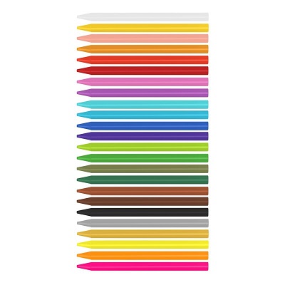 Creioane colorate cerate Milan 24 culori 1