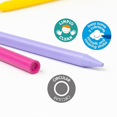 Creioane colorate cerate Milan 24 culori 2