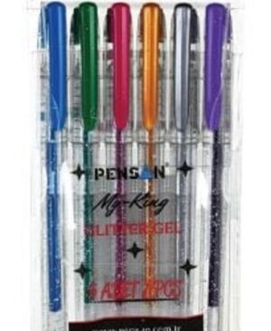Pix gel cu sclipici My King set 6