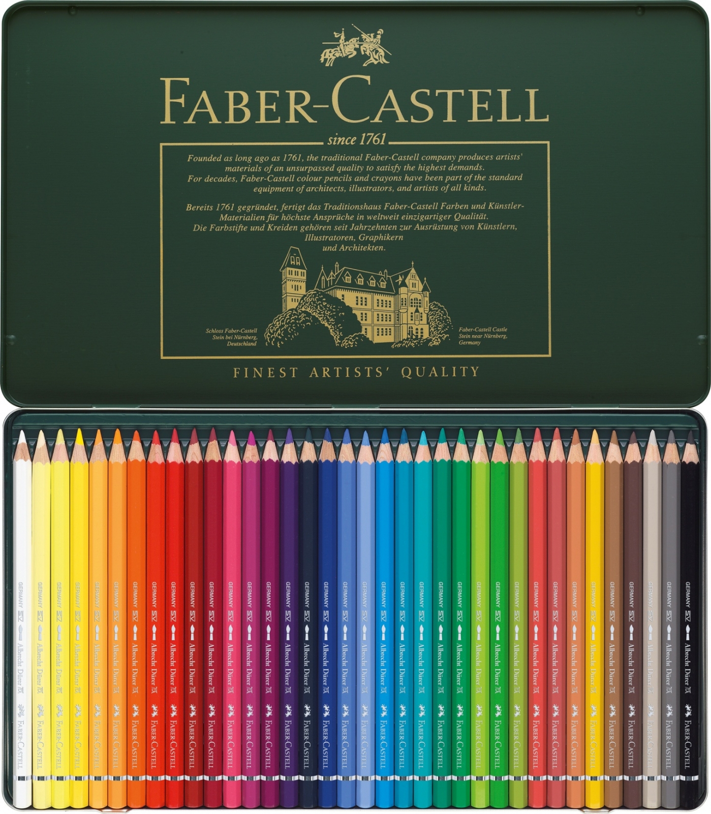 Creioane colorate acuarela Albrecht Durer Faber Castell 36 culori