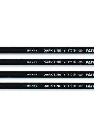 Creion negru cu radiera Dark Line Fatih