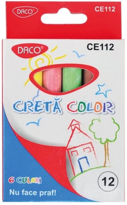 Creta color rotunda Daco set 12