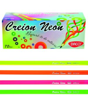 Creion neon cu radiera Daco