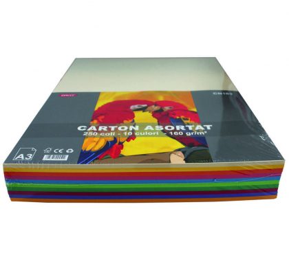 Carton Color A3 160g Daco 10 Culori