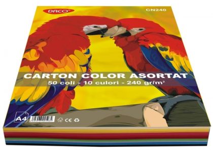 Carton Color A4 240g Daco 10 Culori