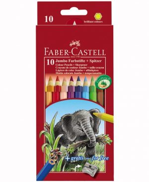 creioane colorate jumbo faber castell