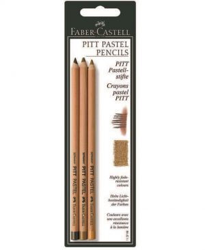 Creioane pastel Pitt Faber Castell set Umber