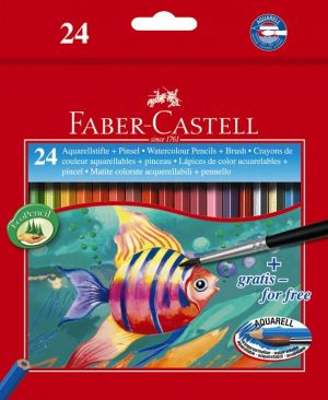 Creioane colorate acuarela Faber Castell