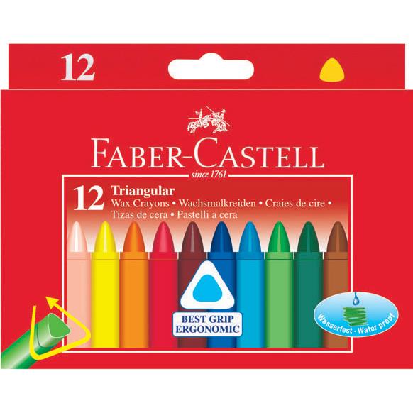 Creioane cerate triunghiulare Faber Castell