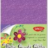 Hartie gumata adeziva glitter 20x30cm 10 culori Daco
