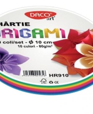 Hartie origami rotunda 10cm 100/set Daco