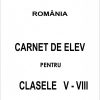 Carnet elev clasele V-VIII