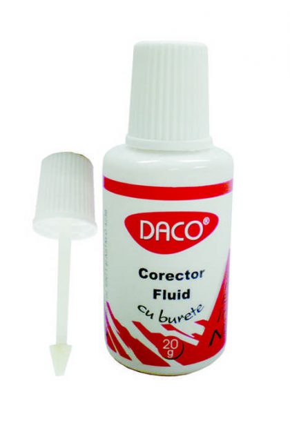 Corector fluid cu burete Daco