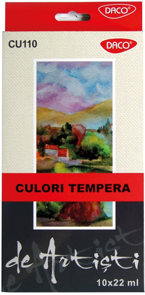 Acuarela tempera 10 culori Artist Daco