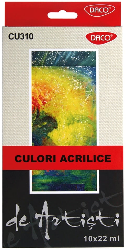 Acuarela acril 10 culori Artist Daco