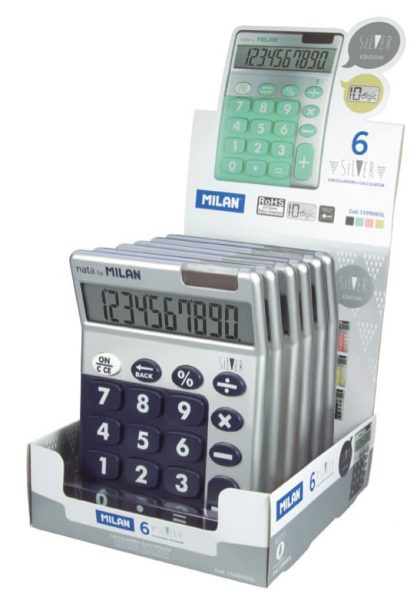 calculator-10-digiti-milan-silver-906SL
