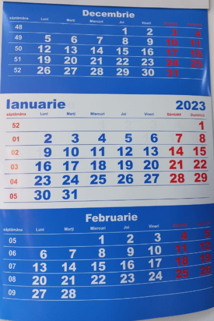 calendar perete