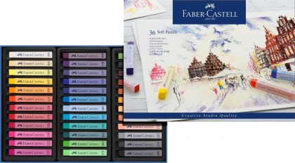 Creioane pastel soft Faber Castell 36 culori