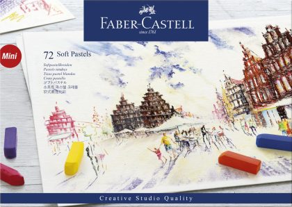 Creioane pastel soft Faber Castell 72 culori mini