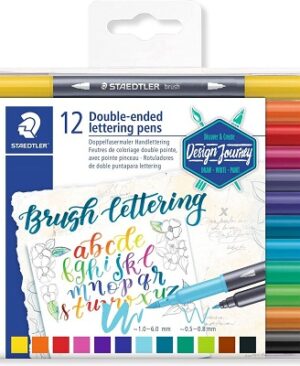 Marker Staedtler cu capat dublu 12buc/set