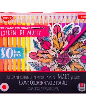 creioane colorate 80 culori daco