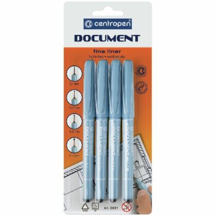 Set 4 Liner Graphic Document Centropen