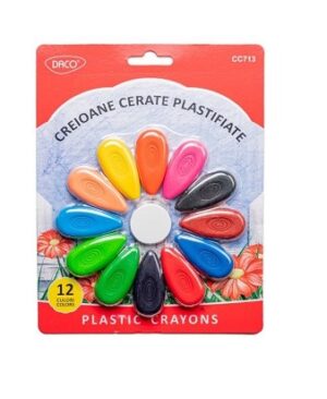 Creioane cerate 12 culori Daco