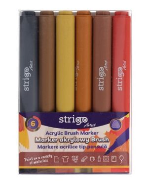 Marker acrilic tip pensulă Strigo SSC433