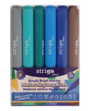 Marker acrilic tip pensulă Strigo SSC436