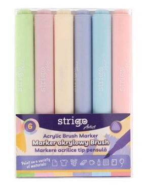 Marker acrilic tip pensulă Strigo SSC428