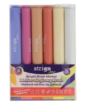 Marker acrilic tip pensulă Strigo SSC429