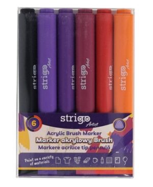 Marker acrilic tip pensulă Strigo SSC434