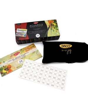 Acuarele 50 culori cutie metalică DACO