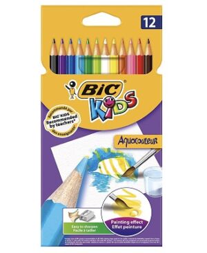 Creioane colorate Bic Kids Aquacouleur