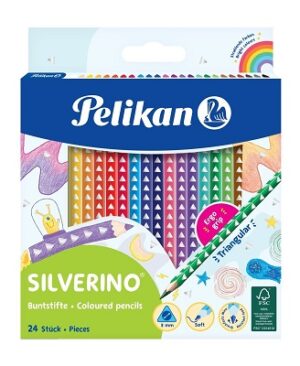 Creioane colorate Set 24 Silverino