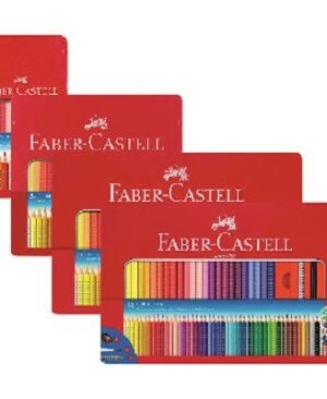 Creioane colorate în cutie metalică Faber-Castell