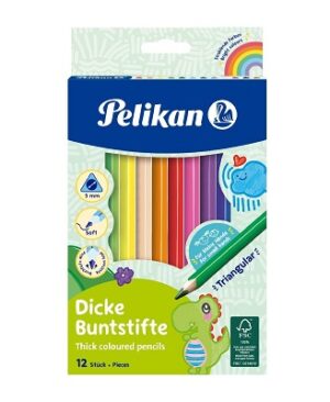 Creioane colorate triunghiulare Pelikan