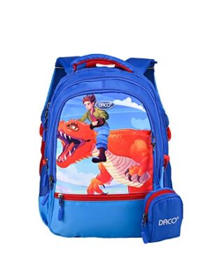 Ghiozdan 38 cm motiv DinoOrange DACO