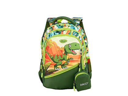 Ghiozdan 38 cm motiv DinoVerde DACO