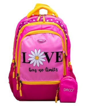 Ghiozdan 38 cm motiv Love DACO