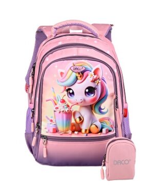 Ghiozdan 38 cm motiv Unicorn DACO