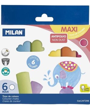 Cretă color MILAN Set 6 pentru asfalt