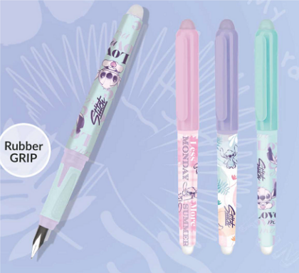 stilou cu radiera stitch pastel