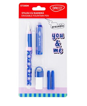 stilou cu radiera you and me daco floral