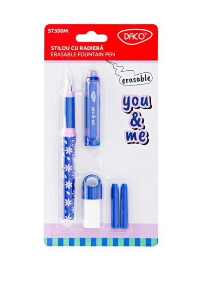 stilou cu radiera you and me daco floral